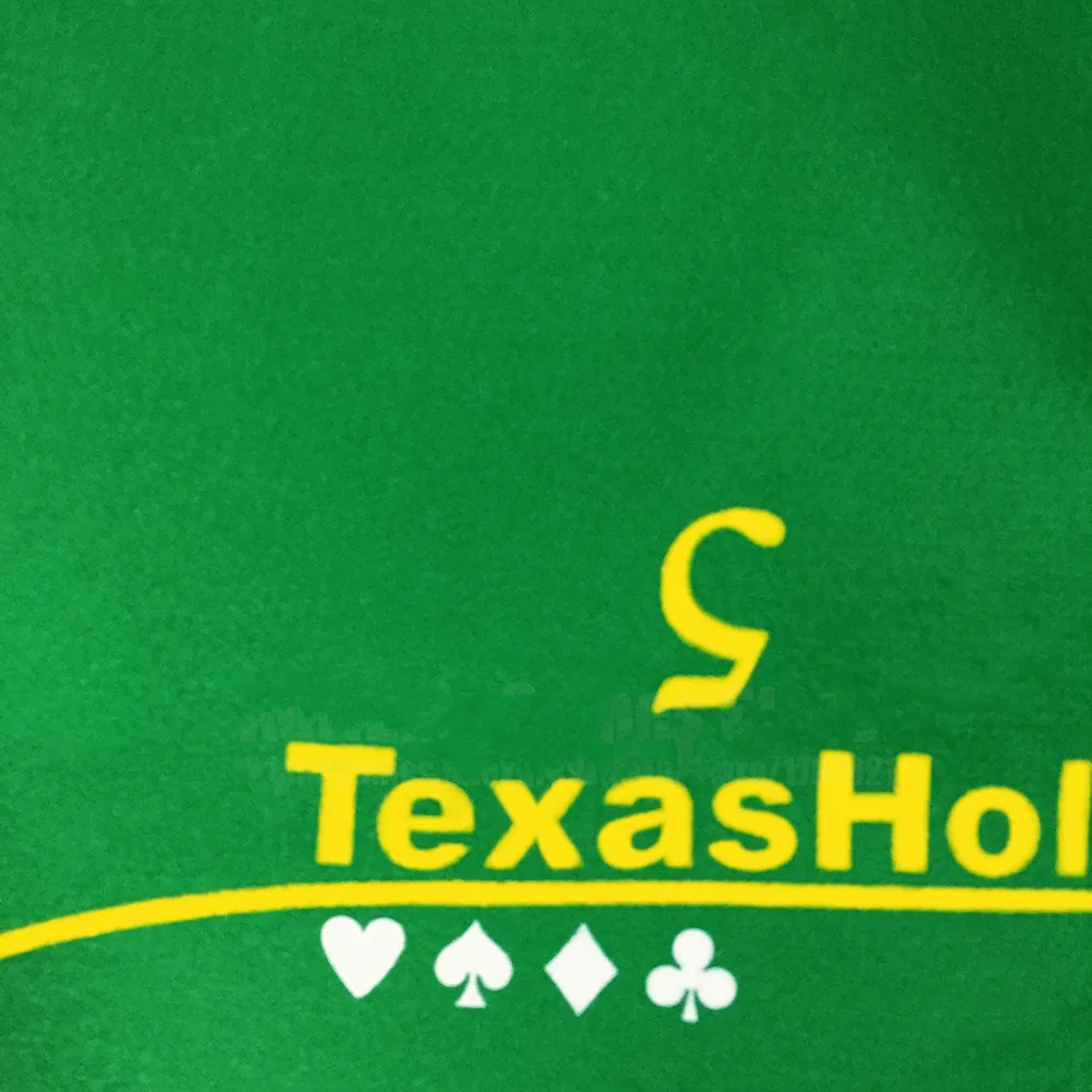 Poker Table Cloth Texas Poker Layouts Tablecloth Felt 10 Players Poker Mat / Tapis Poker 180*90cm