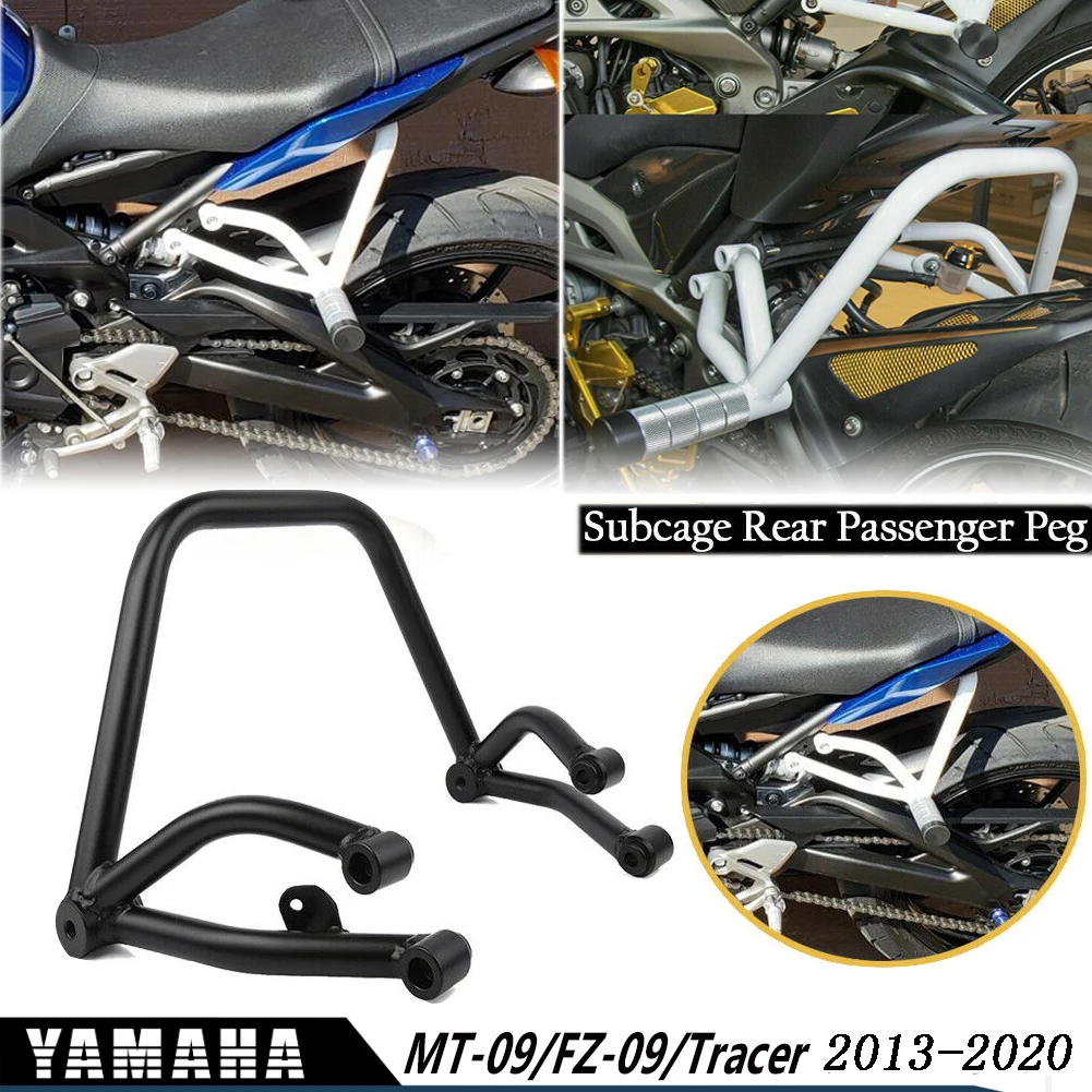 For Yamaha MT-09 FZ-09 MT FZ 09 Tracer MT09 FZ09 Motorcycle Sub-cage Subcage Stunt Rear Passenger Peg Support 2013-2020