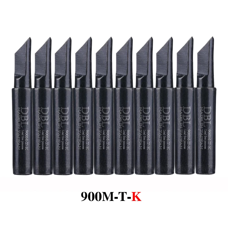 10PCS/Lot Lead-Free Soldering Iron Tip 900M-T-K/SK/I/IS/B/1C/2C/3C/4C/0.8D/1.2D/1.6D/2.4D/3.2D/SB For 936 937 Soldering Station