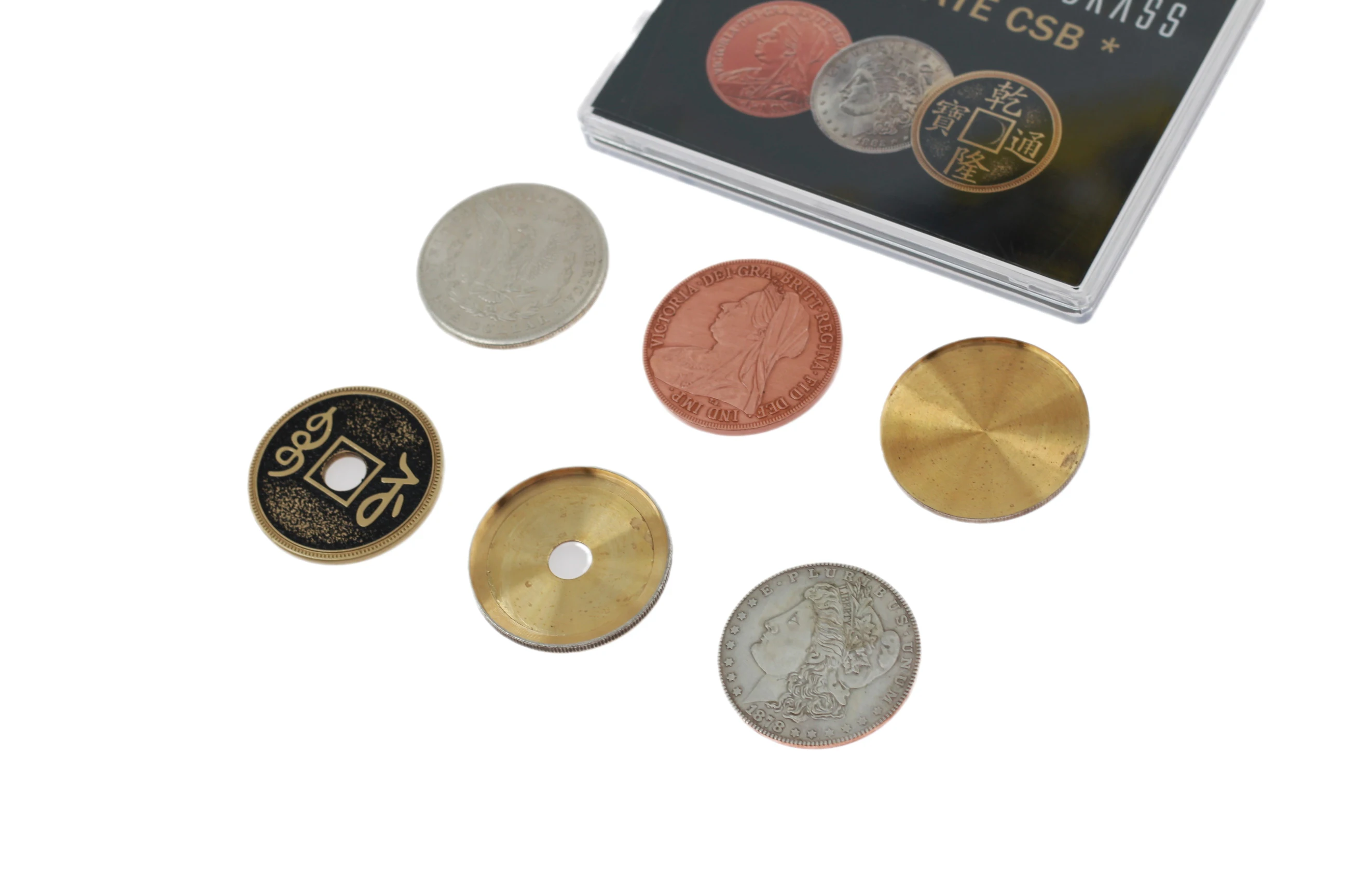 Ultimate CSB 2.0 by Oliver Magic Copper Silver Brass Transposition Close Up Coin Magic Tricks Mentalism Magic Gimmicks