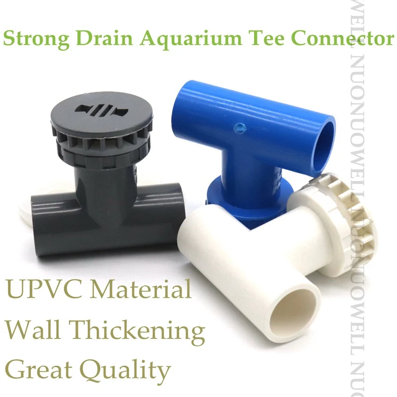 

1pc 20mm Tee PVC Pipe Connector 3 Way Joints Drainage Fittings Garden Irrigation Aquarium Supplies Fish Tank Connectors