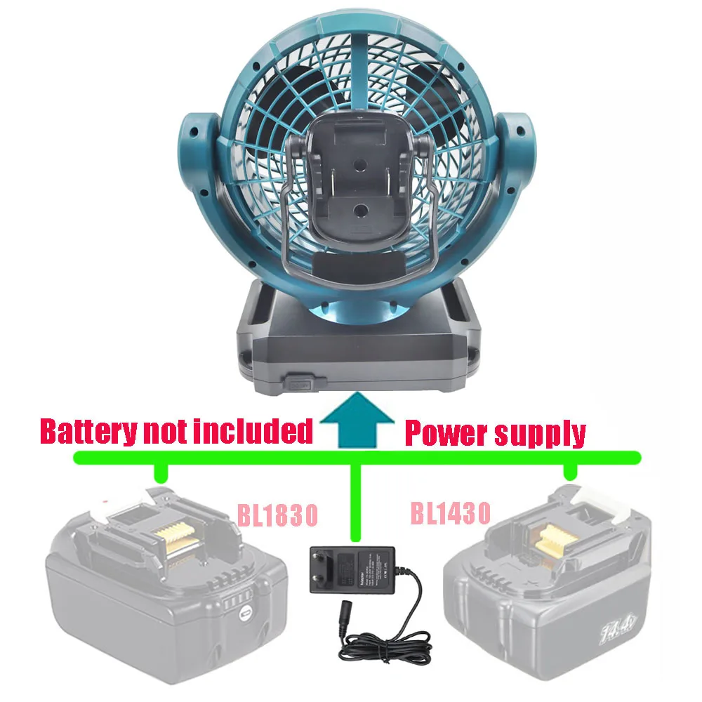 

DCF102 Portable Cordless Electric Fan For Makita 14.4V 18V 20V Lithium Battery BL1415 BL1430 BL1445 BL1815 BL1830 BL1845 BL1860