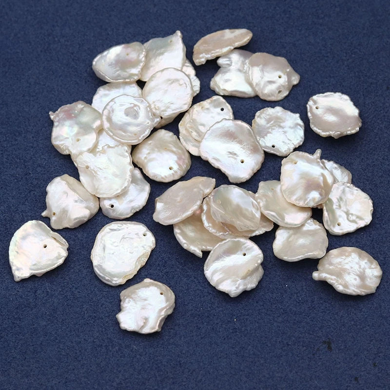 

15-18MM 4Pcs 100% Natural Freshwater Pearl Edison Baroque Irregular Petal Loose Beads Jewelry Charms Findings Making Accessories