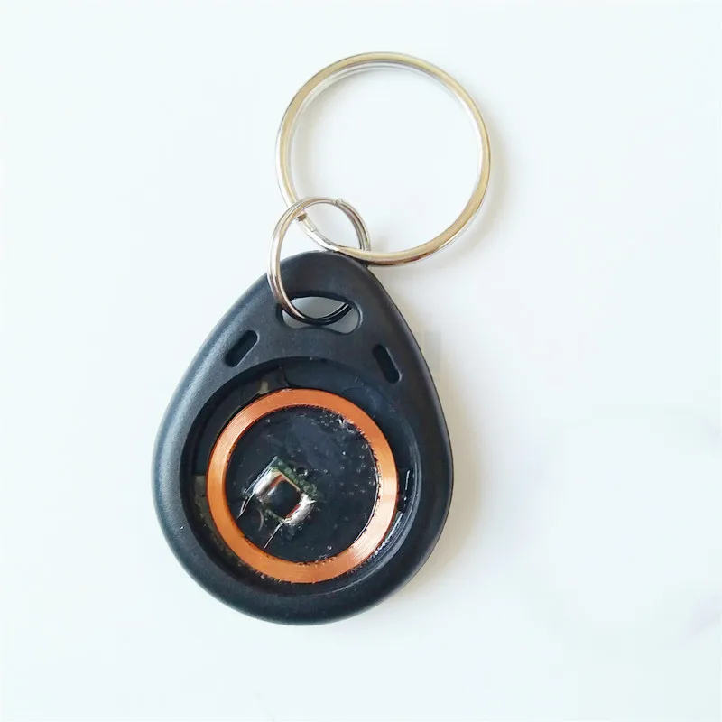100Pcs TK4100 125khz RFID Keychain Card Tag ID Keyfob Key Door Entry Access Control System Management KeyChain Token