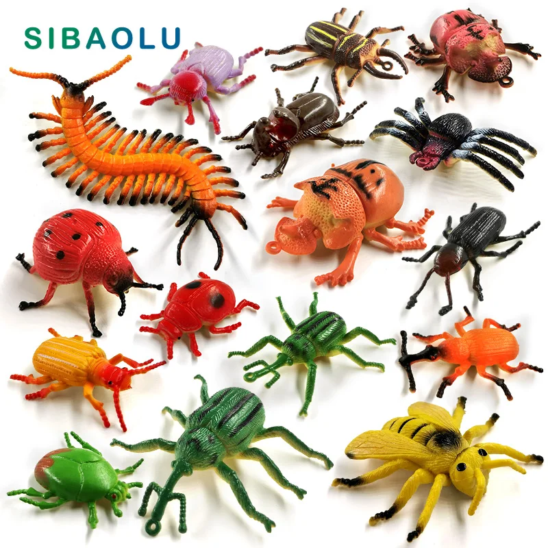 New Insect animal model Spider Ladybug Scorpion Bee Centipede Figurine Home Decor Miniature Fairy Garden Decoration Accessories