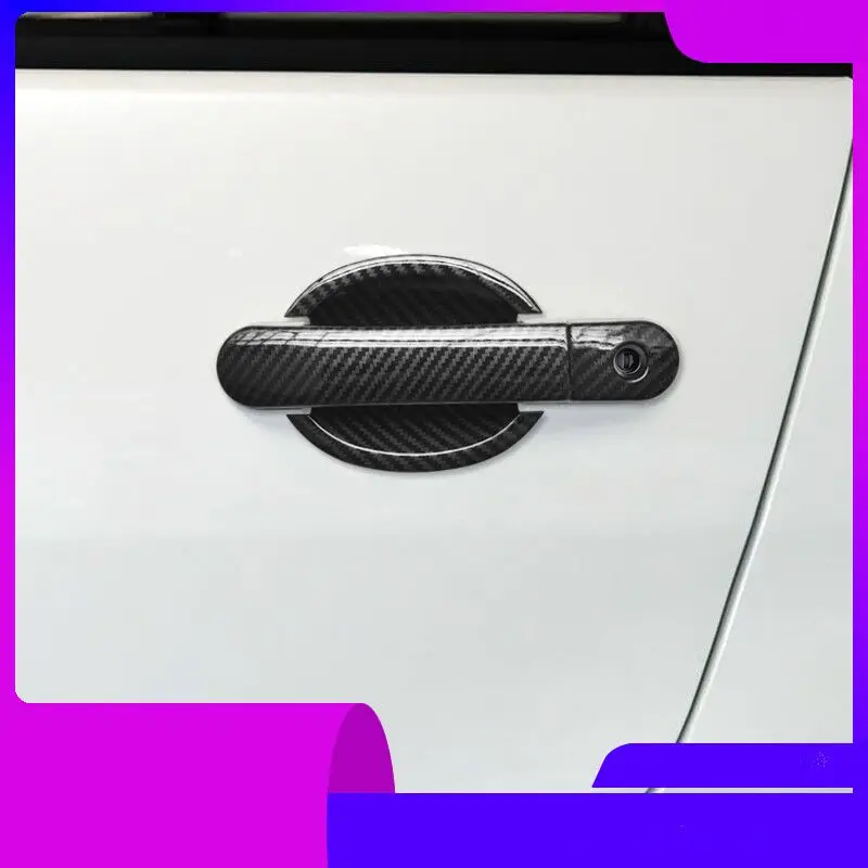 Funduoo For Nissan Tiida C11 2004-2011 Chrome Carbon Fiber Car Door Handle Covers Accessories Stickers Car Styling Decal