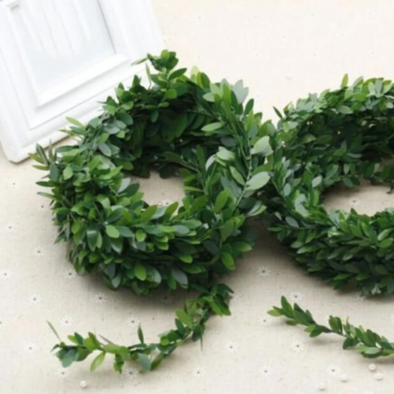 

For DIY Wedding Decoration Wreath Rattan Green Leaf Artificial 7.5m Artificial Wreath Rattan Hot Sale Hot Sale High Quality