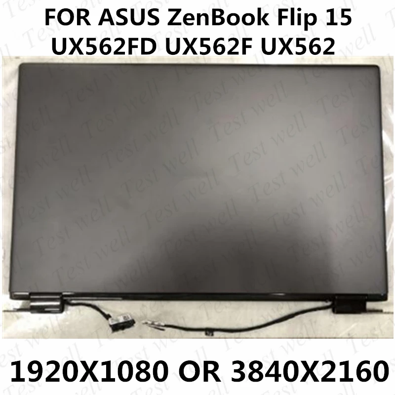 Original replacement FOR ASUS ZenBook Flip 15 UX562FD UX562F UX562 Full LCD Assembly 15.6 Inch LCD Panel Touch Screen display