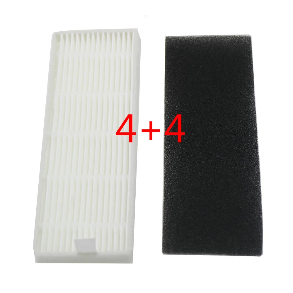 4set of HEPA filter filter cotton for new products ilife A4s A6 A4 A40 /Ecovas DN621 X620 robot replacement filter vacuum