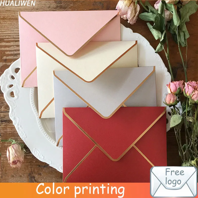 5Pcs/lot Retro Vintage Blank Pearlescent Paper Envelope Wedding Party Invitation Envelope Greeting Card Gift Envelope