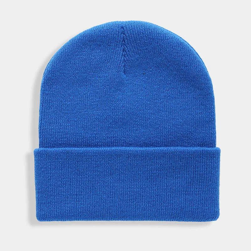 Solid Unisex Beanie Autumn Winter Wool Blends Soft Warm Knitted Cap Men Women SkullCap Hats Gorro Ski Caps 24 Colors Beanies, image 15