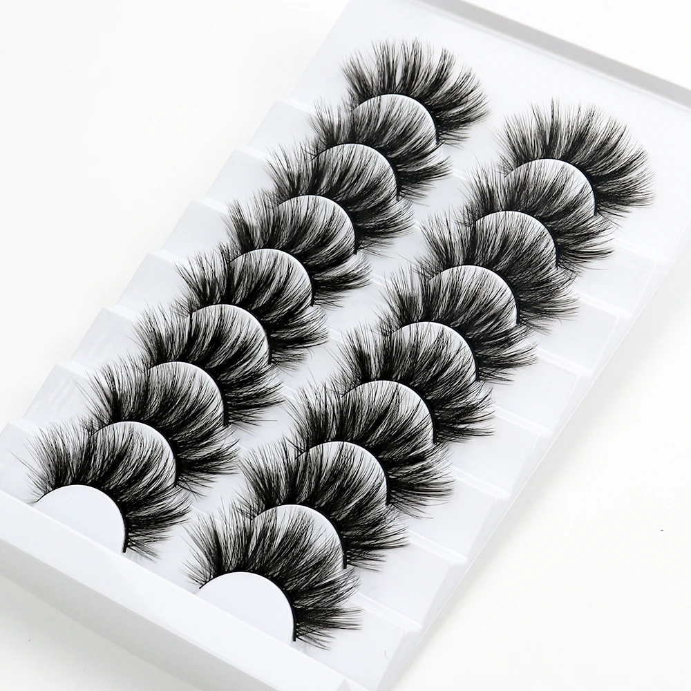 IEEYEEY 5/ 8 pairs natural eyelashes 3D dramatic mink eyelashes soft and long false eyelashes Makeup Eyelash Extension