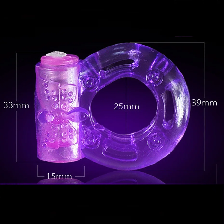 Delay Penis Rings Vibrating Cock Ring, Stretchy Intense Clit Stimulation Couples Sexy Toy Premature Ejaculation Lock Sex Product