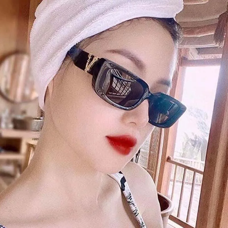 MIZHO New Fashion Original Brand Design Sunglasses Women Rectangle Quality Cheap Sunglass ladies Vintage Female Gradient