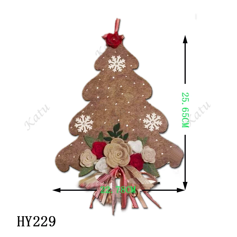 Matryce do wycinania choinek - nowe wykrojniki i formy drewniane, HY229 odpowiednie do popularnych maszyn do wycinania na rynku.