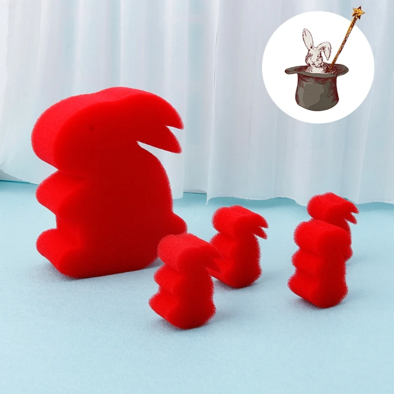 2024 New Close-Up Magic Rabbit Trick Prank Toy Stage Street Performance Gimmick Magic-Props for Party Family Game Magic-Beginner