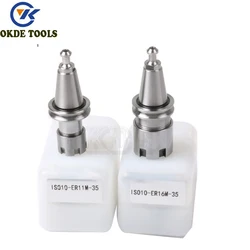 milling cutter quickly change Mini ISO10 iso15 iso20 ER11 35L ISO10 ER16 35L collet chuck tool holders  type nut for CNC machine