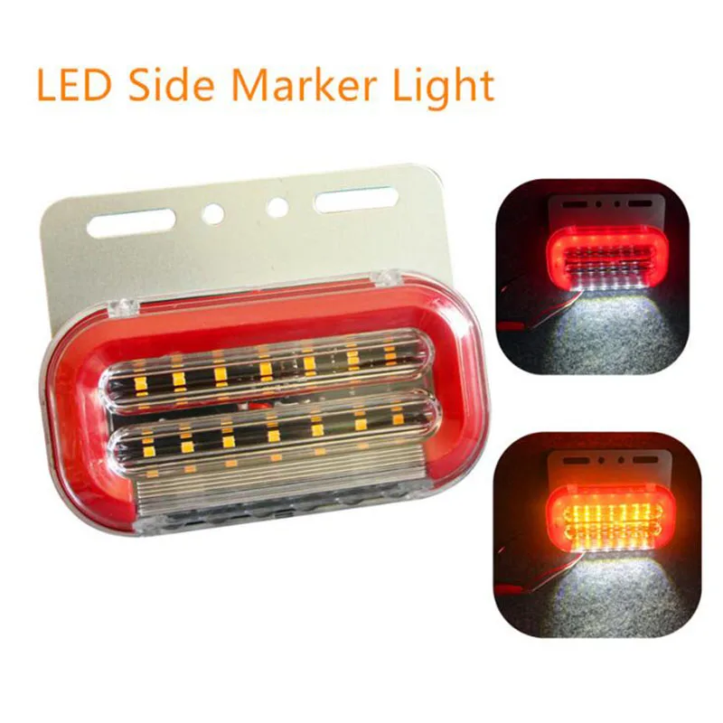 

1PCS 24V LED Side Marker Lights Car External Lights Signal Indicator Lamps Warning Tail Light Trailer Truck Lorry