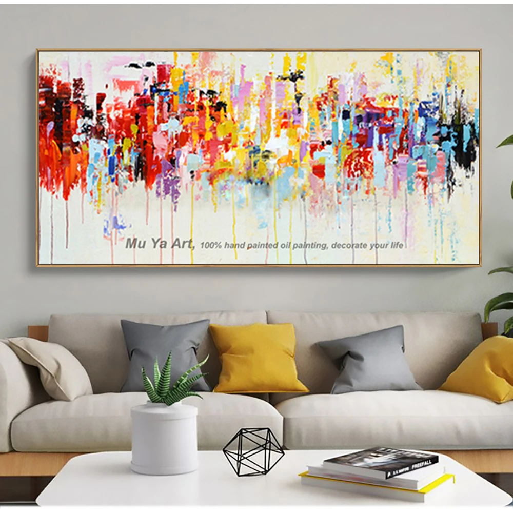 Famous tableau peinture acrylic painting abstract canvas art rectangle modern hand painted canvas oil paintings reproduction