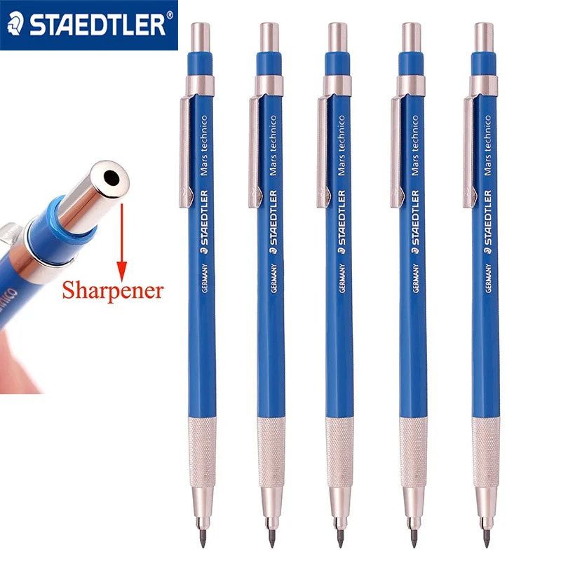 

1Pcs STAEDTLER 780 C Mechanical Pencils+Eraser Set School Stationery Metal Mechanical Pencil Rod With Sharpener 2.0mm