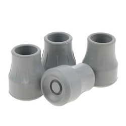 4Pcs 22mm Trekking Pole Tip End Rubber Cap Hiking Walking Stick Protector Crutch Ferrules Suit for Outdoor Sports