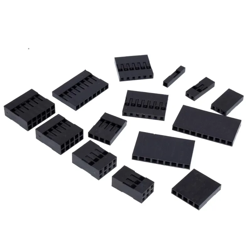 50/20PCS Dupont Plastic Shell 1Pin 2Pin 3Pin 4Pin 7Pin 8pin 9pin 10pin 2.54mm Dupont Connector 1P/2P/3P/4P/5P/6P/7P/8P/9P