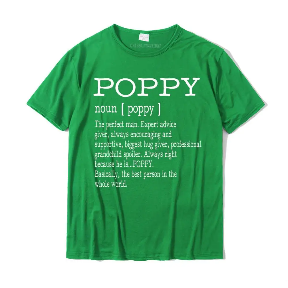 Poppy Definition Grandpa Father's Day Gifts Men T-Shirt T Shirt Street Discount Mens Tops Shirt Street Cotton