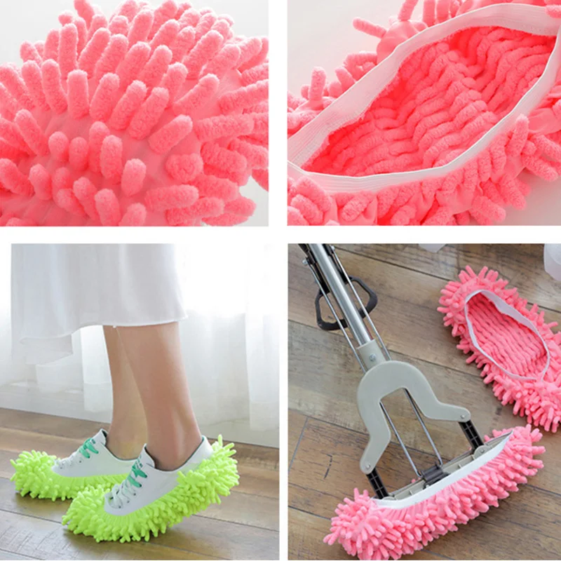 Kitchen Accessories Tool 1PCS Shoes Cover Drag Mop Waterproof Lazy Shoe Covers Clean Slipper Home Floor Dusting Cleaning Gadget