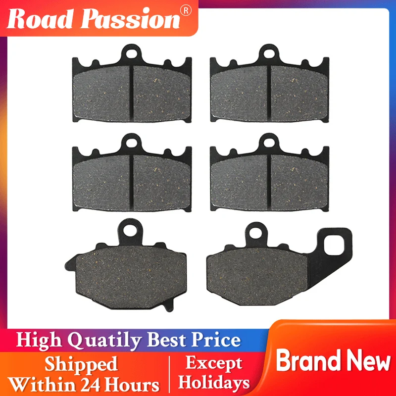 

Road Passion Motorcycle Front and Rear Brake Pads For KAWASAKI ZX9R ZX600 ZR400 Zephyr ZZR600 ZZR400 ZX6R ZX600E Ninja