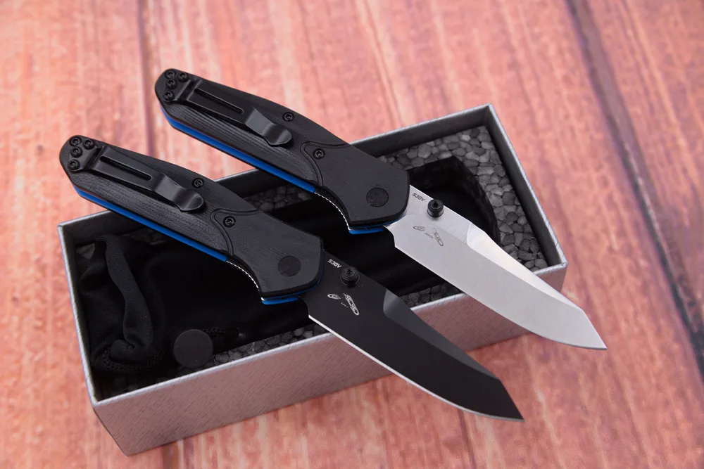 JUFULE Made New MINI 945 / 945BK copper washers Mark S30V Blade G10 Camp Kitchen Hunt Pocket Outdoor EDC Tool Folding Knife