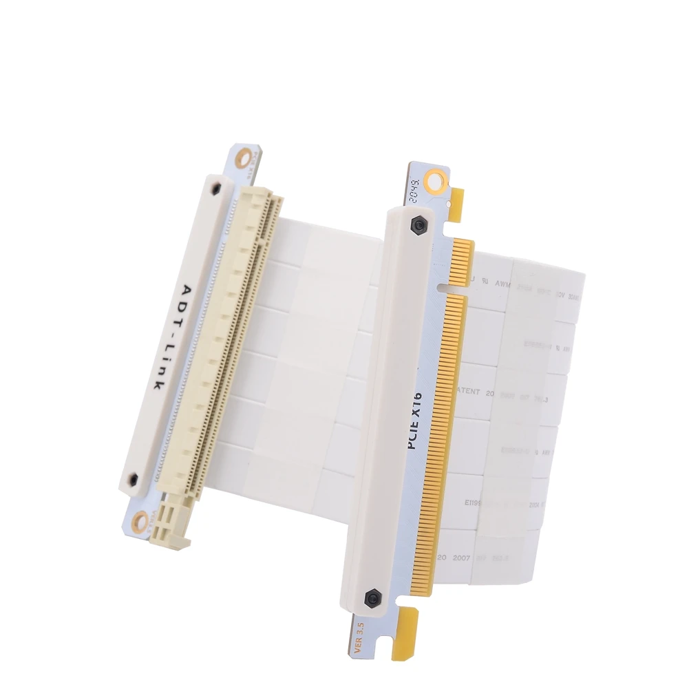 185mm PCIe 16x 라이저 케이블, PCI Express 3.0x16 라이저 ITX A4 미니 섀시 용 듀얼 리버스, 플렉시블 고속 GPU 익스텐더