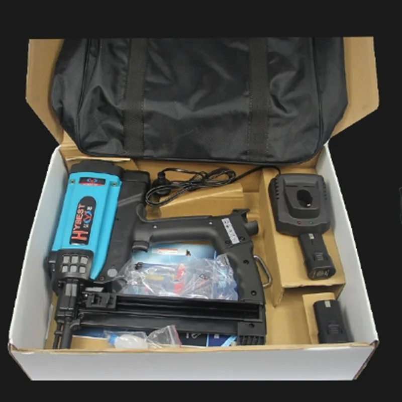 Pneumatic Nail Gun Lithium Battery Gas Nail Gun Steel Air Stapler Pneumatic Tools For Frame And Trunking