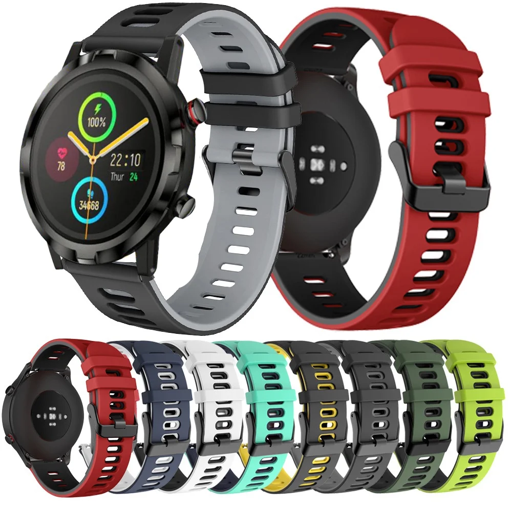 

Quick Release Silicone Strap for Xiaomi Youpin Haylou RT LS05S,Watch Color,Mi Bro Air,Haylou LS02 Sports Strap 20mm 22mm