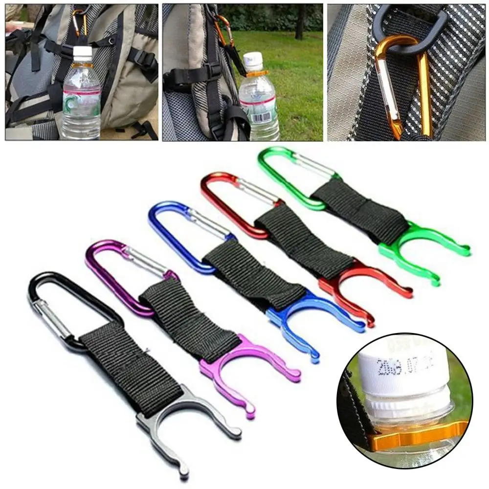 High Quality Water Bottle Buckle Portable Kettle Holder Carabiner Carrying Clip Hook Keychain Buckles