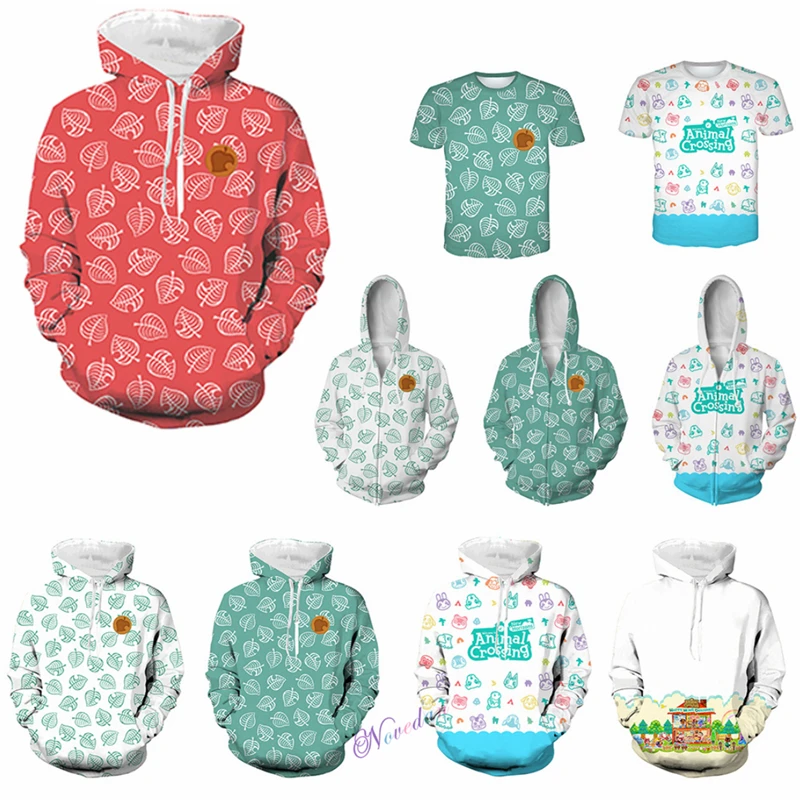 2020 New Animal Crossing Happy Home Designer 3D Hoodie Sweatshirt T Shirt New Leaf Horizons Tom Nook Cosplay Jacket Coat Top Tee