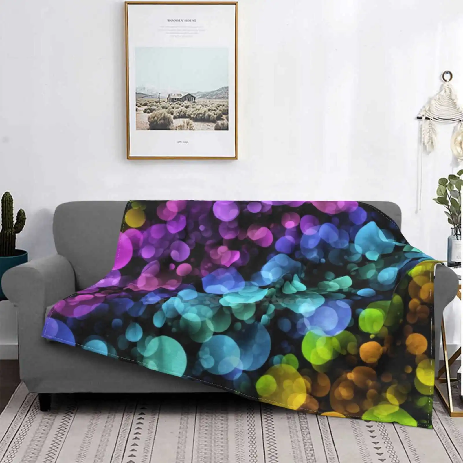 

Colorful Circles Bokeh Background 37 All Sizes Soft Cover Blanket Home Decor Bedding Pattern Bokeh Abstract Luxury Bokeh Glam