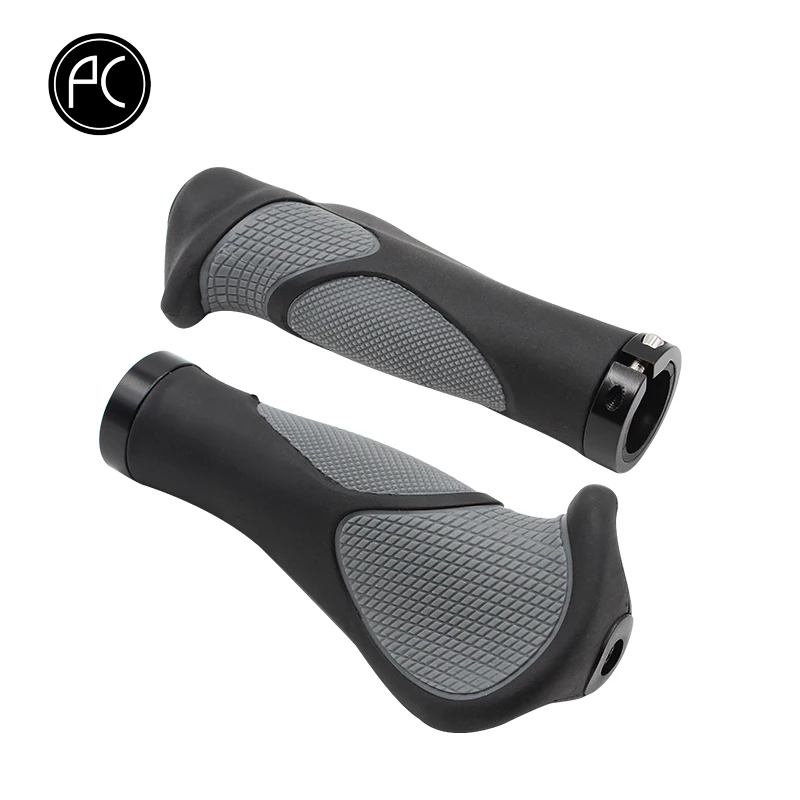 PCycling Ergonomic Bicycle Grips Handlebar TPR Rubber Casing Sheath Tone Non-Slip MTB Cycling Hand Rest Shock Absorption Bar End