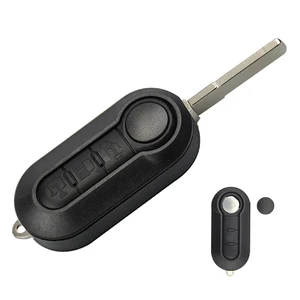 OKEYTECH-FLIP COLORED Fold Shell Remote Key, 3 Keychain button, Fiat 500, Panda, Punto, Bravo, Ducato, Citroen, Peugeot SIP22 8 Main Sales Botao Air Conditioning Stilo - №4