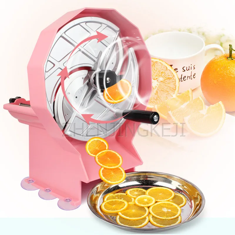 Hand Crank Multifunction Slicer Dried Fruit Production Manual Fruit Commercial Home Pitaya Lemon Ginger Tomato Vegetables Slicer