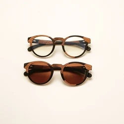 Unique Designer Wood Sunglasses Men and Women Multiple Wooden Stitching Anti Blue Lens UV400 Handmade with Case