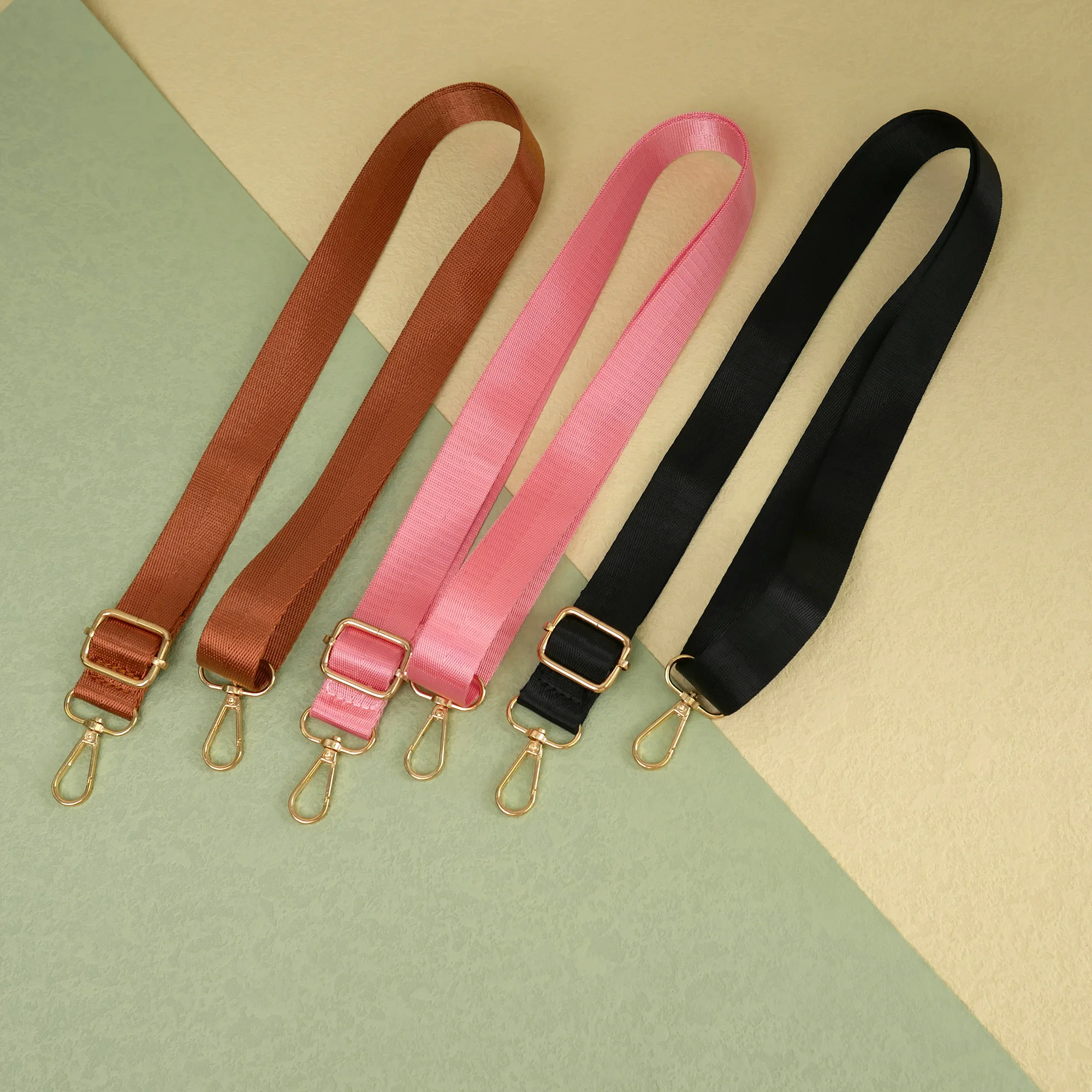 130CM Nylon Black Color Handbags Strap Shoulder Bag Strap Belts For Bags Adjustable Replacement Bag Handles Bag Accessories