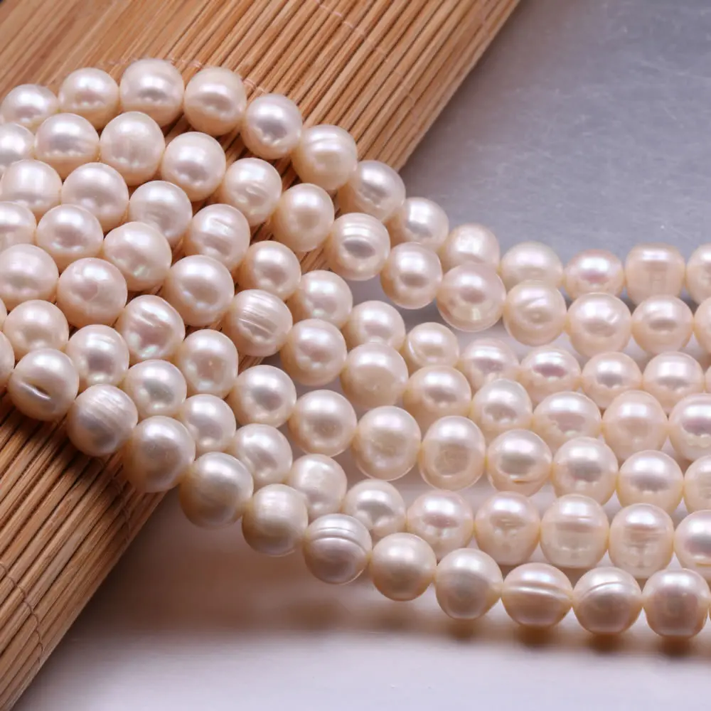 Natural Freshwater Pearl Beading High Quality Punch Loose Beads For Making DIY Bracelet Neckalce Accessories Jewelry Findings