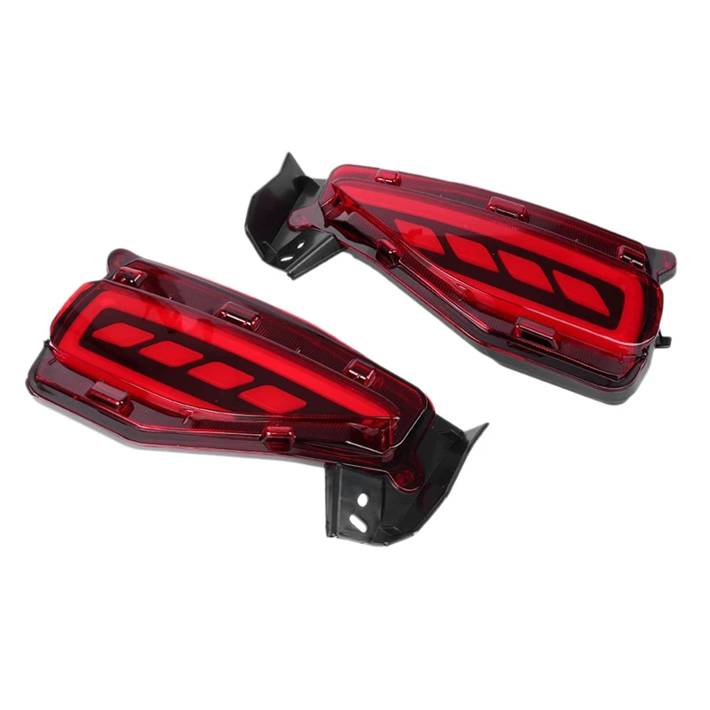 

NEW-1 Pair Led Rear Bumper Reflector Brake Tail Light Lamp Fits 2015-2017 for Toyota Fortuner