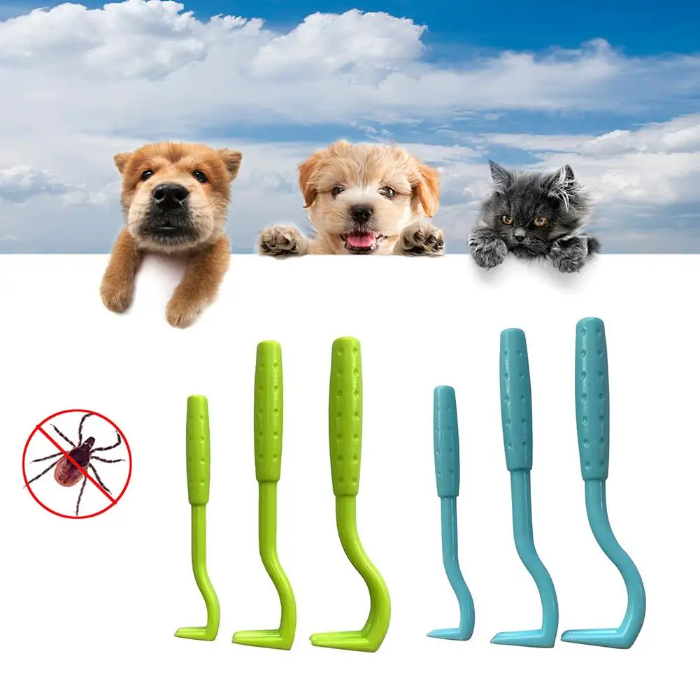 3PCS Pet Flea Remover Tool Scratching Hook Remover Pet Cat Dog Grooming Supplies Tick Picker Flea Removal Tool Pet Comb