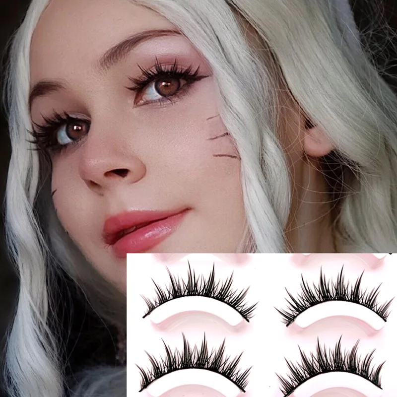 5 paar Wimpern 3D Natürliche Falsche wimpern Weiche Nerz wimpern verlängerung Make-Up beautmaquillaje wimpern Cosplay COS Bühne