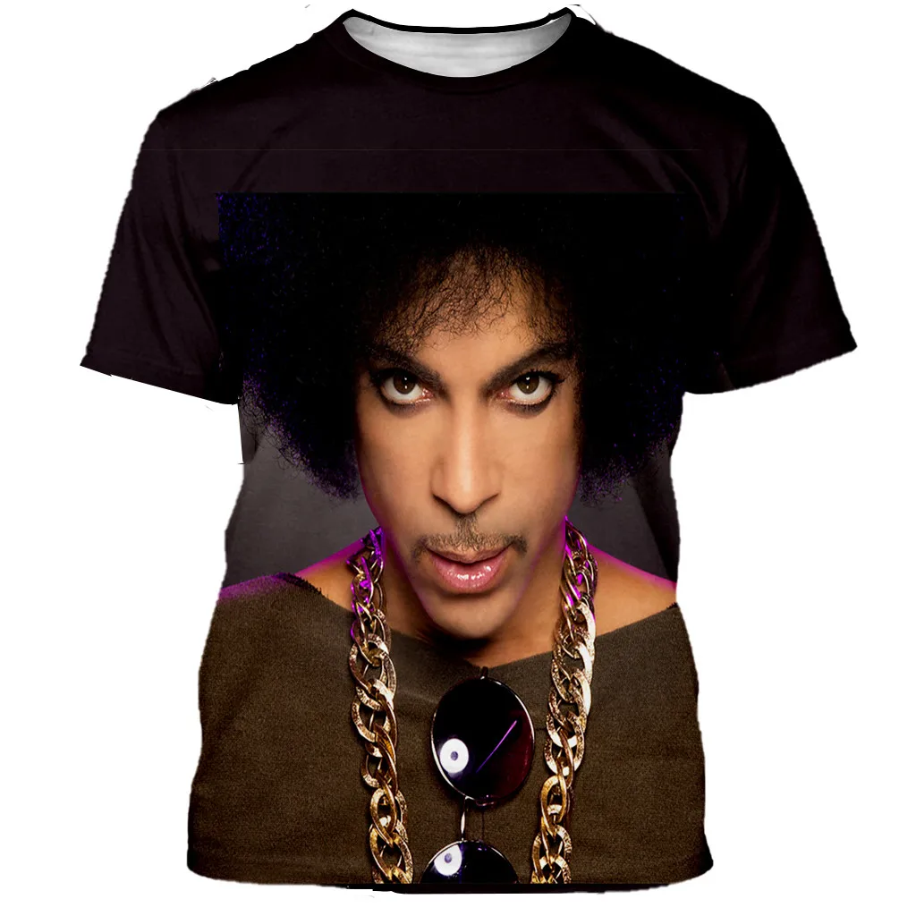 2021 New Prince Rogers Nelson Men/women Popular Singer 3D Printed T-shirts Casual Harajuku T Shirts Oversized