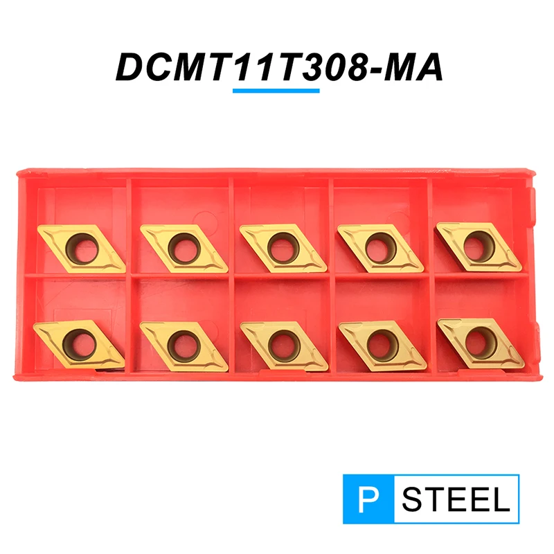 

10 шт. DCMT11T308 MA PC4025 высококачественные карбидные вставки внешний токарный инструмент DCMT 11T308 токарный станок с ЧПУ резак инструмент для твердой стали