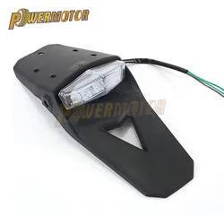 Motorcycle Universal LED Taillight LED Stop Light Rear Fender Tail Light Lamp For Enduro Trial Dirt Bike For Yamaha Suzuki