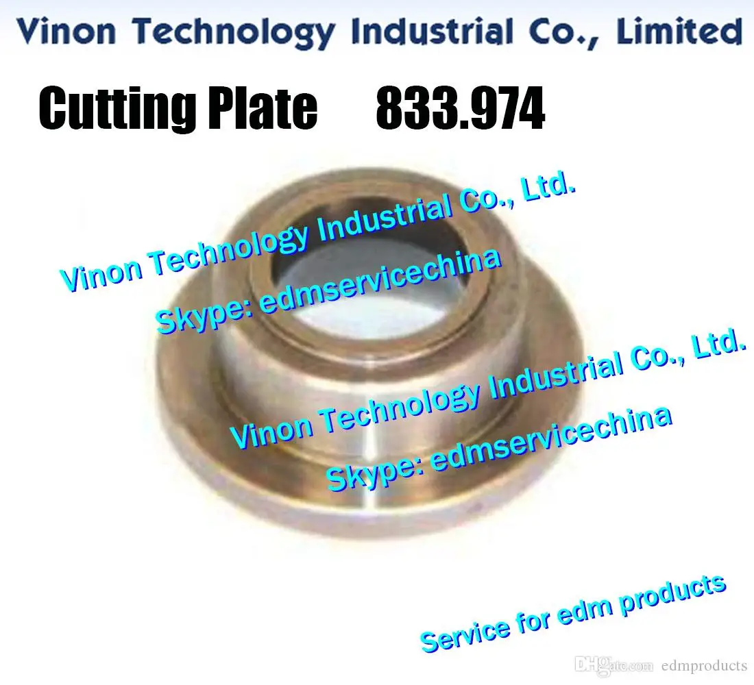 833.974 edm Cutting Plate (Tungsten Steel) Ø20.5xØ15x8.5tmm for Agie Classic,Evolution,Excellence,Challenge machines 833974, 590