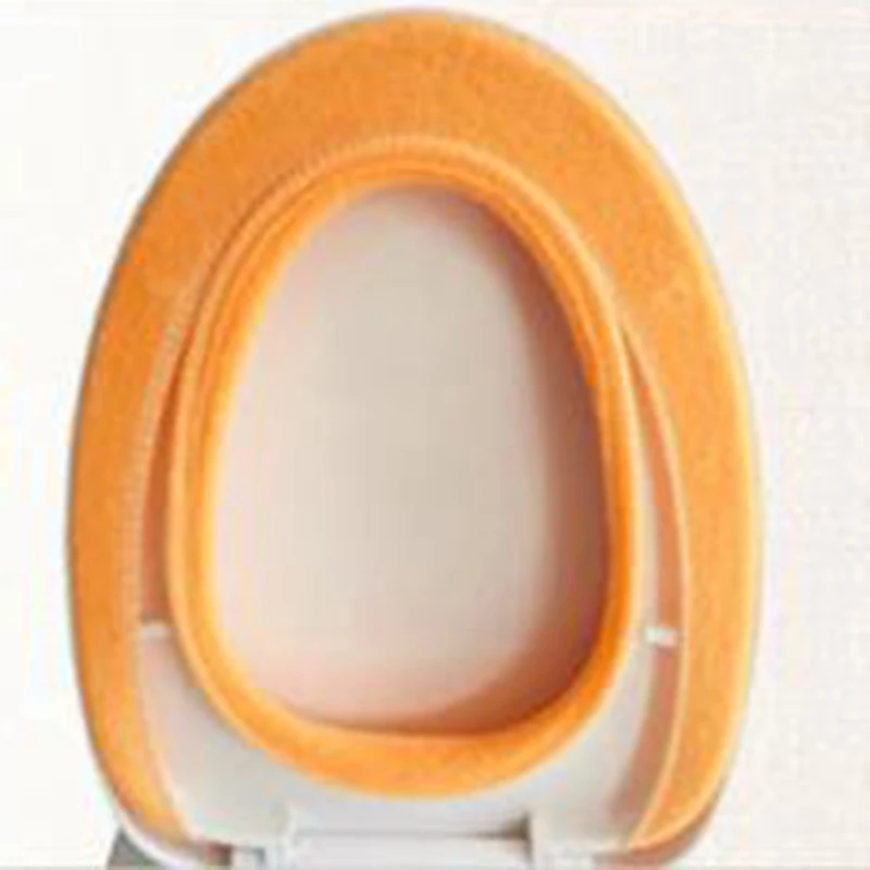トイレカバー,タオル,パッド入りクッション,洗える,便利な,ランダムカラー,1個